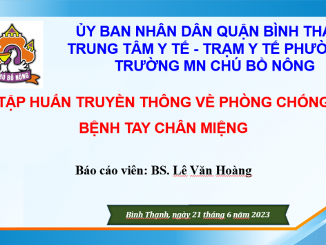 Tập huấn chuyên đề Phòng chống dịch bệnh Tay Chân Miệng - Sốt Xuất Huyết cho Tâp Thể CB GV nhà trường. Tập huấn chuyên đề Phòng chống dịch bệnh Tay Chân Miệng - Sốt Xuất Huyết cho Tâp Thể CB GV nhà trường.
